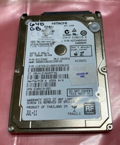 Hitachi 640GB SATA Laptop Hard Drive 5400RPM 2.5" HTS547564A9E384 - Tested - Picture 1 of 2