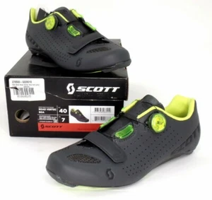 Scott Road Vertec Boa Road Bike Shoes Matt Grey/Yellow Men's Size 7 US / 40 EU - Picture 1 of 12