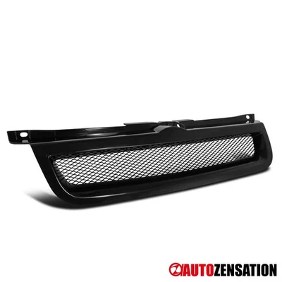 Fits 1999-2004 VW Jetta MK4 Badgeless Mesh Style Front Hood Grille Black 99-04 Foto 1 de 4