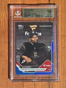 2025 Topps NOW Kevin Durant Fanatics Fest Blue Foil 75/75 Buchstütze #KDFF BGS 10 - Bild 1 von 4