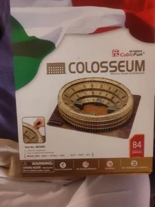 CubicFun Roman Colosseum 3D Puzzle 84 Pieces Finished Size 13.4" x 10.8" x 3.1" - Picture 1 of 6