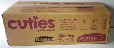 Pañales desechables Case of CUIDADO COMPLETO ~ Talla 7 ~ 41+ libras ~ Caja de 80 Foto 1 de 2