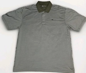 Onward Reserve Polo Men's XL Striped Green Stretch Performance Golf Shirt - Picture 1 of 3