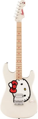 Squier x Hello Kitty Stratocaster - Blanca Foto 1 de 4