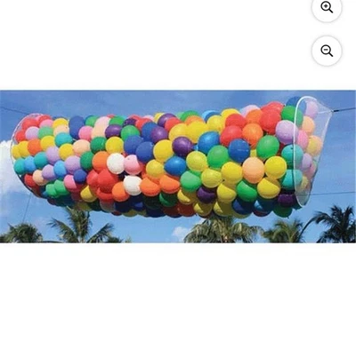 NEW 1000 Balloon Drop Net Kit Bag Release Graduation Wedding Silver Rainbow CO. - Image 1 of 4