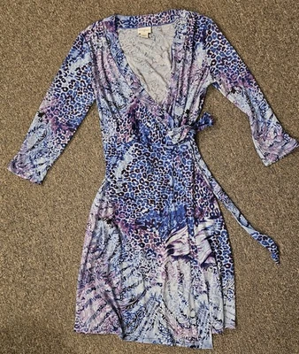 Vestido Jacklyn Smith para mujer S envolvente MW poliéster spandex manga 3/4 Foto 1 de 4