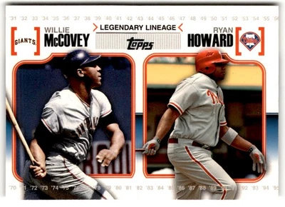 Willie McCovey/Ryan Howard 2010 Topps Legendary Lineage #LL1 - Image 1 of 2