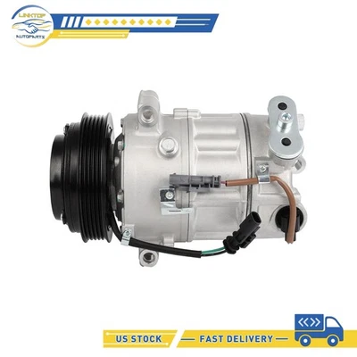AC A/C Compressor With Clutch for 2012 Buick Regal L4 2.4L 5-Groove - Image 1 of 4