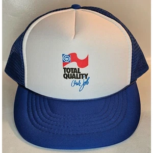Vintage Blue Total Quality Trucker Hat - Picture 1 of 6