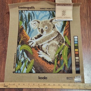 Baxtergrafik Printed Tapestry Canvas Koala #8051 38 x 30 cm 1983 Australia - Picture 1 of 6