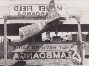 1945 Press Photo WWII Tailless Japanese Zero Plane at Zamboanga, Philippines - Picture 1 of 2