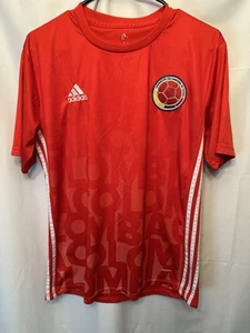 Herren Adidas Kolumbien Fußball Trikot Medium Rot Football Kit Logo Unisex - Bild 1 von 10