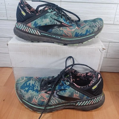 Zapatos Brooks Adrenaline GTS 22 para mujer talla 10,5B azul negro rosa para correr parte superior baja Foto 1 de 4