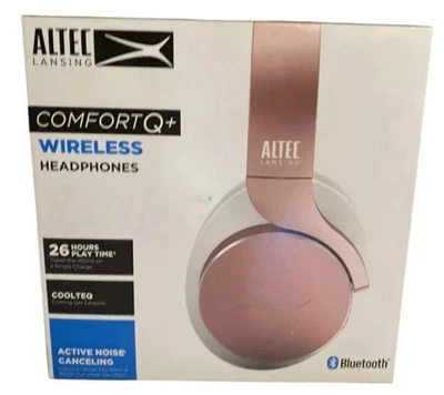 Fones de ouvido sem fio ALTEC LANSING ComfortQ+ cancelamento ativo de ruído, ouro rosa - Imagem 1 de 4