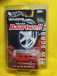 2003 Hot Wheels Chevy Suburban Team Baurtwell Whips Series Red W Protector 🔥A8 - Picture 1 of 22
