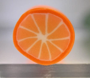 Polymer clay raw cane – Orange Citrus - Picture 1 of 1