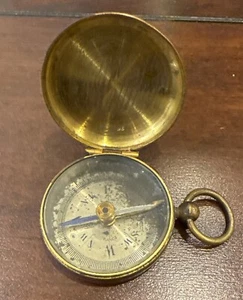 Vintage 2 3/8” x 1/2” Kompass, gemarkt im Metall 71, maritim, Transitschloss - Bild 1 von 7