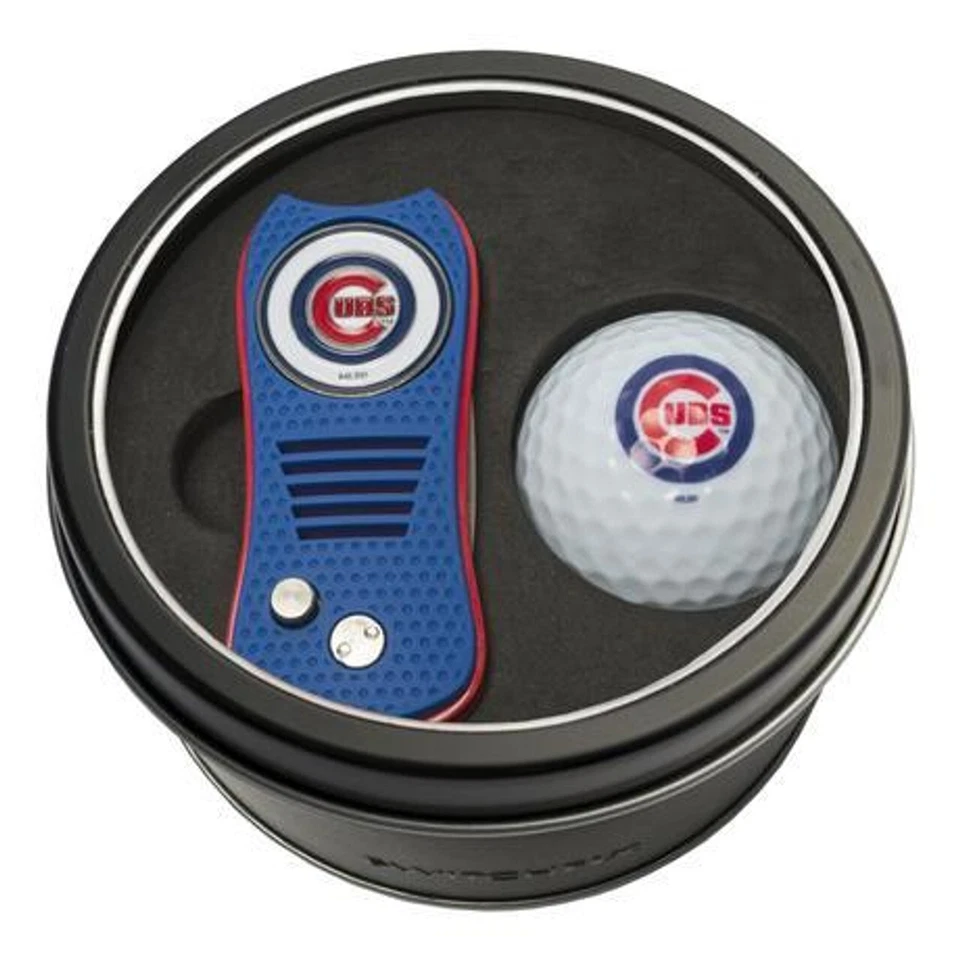 Chicago Cubs MLB Switchfix Divot Herramienta con Marcador Pelota de Golf Lata de Regalo Foto 1 de 1