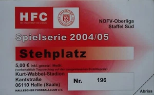 TICKET Oberliga 2004/05 Hallescher FC - FC Eilenburg - Picture 1 of 2