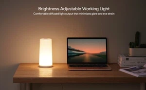 Hifree LED Table Lamp, 2022 Upgraded RGB Touch Bedside Lamp with Timer Function, - Picture 1 of 5