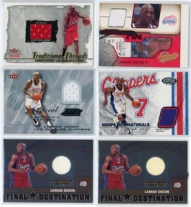 6x Lamar Odom Jersey Lot - Fleer Tradition Fleer Authentix Hoops Topps Chrome - Picture 1 of 13