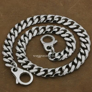 316L Stainless Steel KeyChain Mens Biker Wallet Chain 5N010WCA DIY Accessories - Imagen 1 de 19