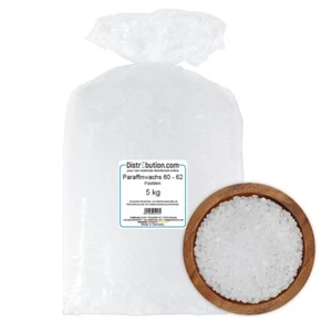 Wachs Paraffin Kerzenwachs 5kg Weiße Pastillen 60-62°C Kerzen Gießen, Herstellen - Bild 1 von 2