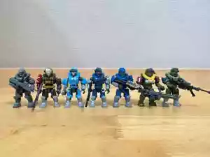 Mega Construx Bloks Halo Noble Team und Spartan JFO Figur Sets Puppe Spielzeug Selten - Bild 1 von 4