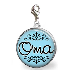 Abuela abuela en alemán dije para pulseras bolso dije foto joyería regalos - Imagen 1 de 1