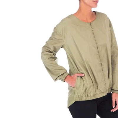 Chaqueta Bomber Bobeau Nordstrom Bryce Verde Musgo Nylon Cremallera Nueva con Etiquetas Talla Mediana Foto 1 de 4