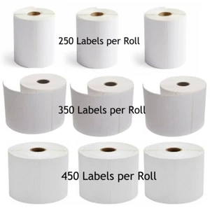 20 rollos 4x6 etiqueta térmica directa 250/rollo 450/rollo para Zebra Eltron LP2844 ZP450 - Imagen 1 de 9