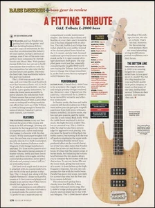 Bajo G&L Tribute L-2000 revisión comprobación de sonido artículo impresión original - Imagen 1 de 3