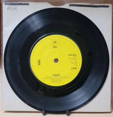 ABBA:  Fernando  1976 Epic (S EPC 4036)  UK Import - 7" Vinyl  * Tested * - Image 1 of 3