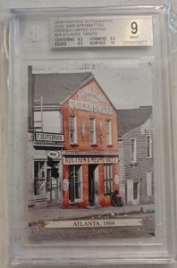 2015 Historic Autographs Civil War Appomattox Atlanta /50 BGS 9