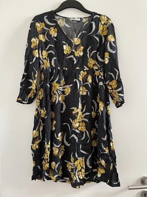 Queen Mum Kleid Sommerkleid Umstandsmode Stillkleid dunkelblau Gr. S wie neu - Bild 1 von 4