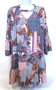 Entro Women's Small Bohemian Short Dress - Picture 1 of 5