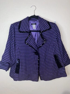 Blazer morado y negro para mujer talla 14 Foto 1 de 3