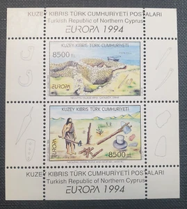 1994 TURKISH CYPRUS "EUROPA" MINI SHEET ARCHAEOLOGICAL SG:TR-NC MS372 MNH - Picture 1 of 2