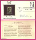 US 1981 Everett Dirksen 1st Day Cover  SC# 1874  with replica on 22kt Gold Stamp