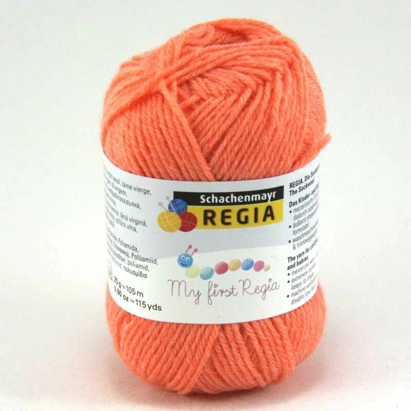 Regia My First Regia  Sockenwolle für Baby`s Kinder 25g Knäuel alina 01884 lachs - Bild 1 von 1