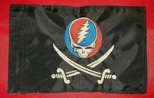 Custom Grateful Dead Color Pirate Flag for Sailboat ATV UTV KAYAK Bicycle Truck - Picture 1 of 10
