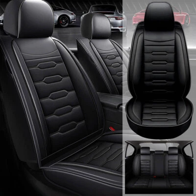 Full Set Car 5-Seat Covers PU Leather Protector Pad For Nissan Titan 2009-2024 Foto 1 de 4