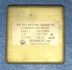 Used 10MHz OCXO Crystal Oscillator Morion MV102 Square wave +12V EFC - Picture 1 of 3