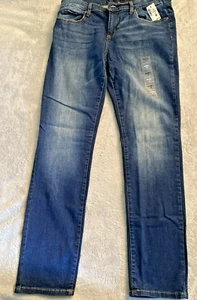 Aeropostale Skinny Women's Low Rise Jeans 12 R Blue Denim - Picture 1 of 12