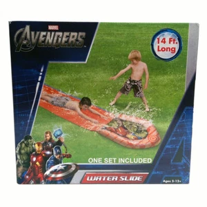 Marvel Avengers 14 Fuß Wasserrutsche glatt Hinterhof Sommer Wasser Kind Spielzeug Spiel - Bild 1 von 6