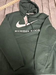 NWT Men’s Nike Michigan State Spartans Hoodie XXL Green - Picture 1 of 8