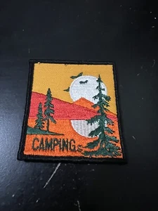Vintage 1980s Camping Patch - New - Picture 1 of 2