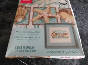 Dimensions 73152 Seashells Punch Needle Kit-10"X8" NEW - Picture 1 of 2