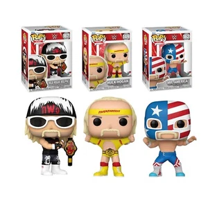 Set of 3 WWE Funko Pop Hulk Hogan Mr America Wolfpac NWO Hogan MIB Case Fresh! - Picture 1 of 7