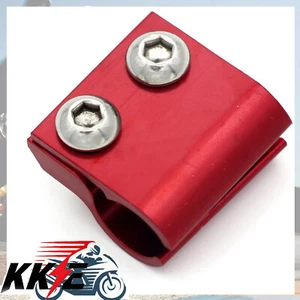 KKE Red Brake Line Clamp For CR125R CRF250R CRF450X CRF250RX YZ125X YZ250 YZ450F - Picture 1 of 9